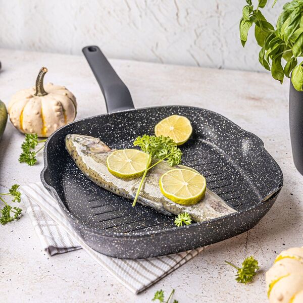 Patelnia Klausberg PATELNIA GRILLOWA MARMURKOWA KLAUSBERG 24cm KB-7661 13298078 5908287276611