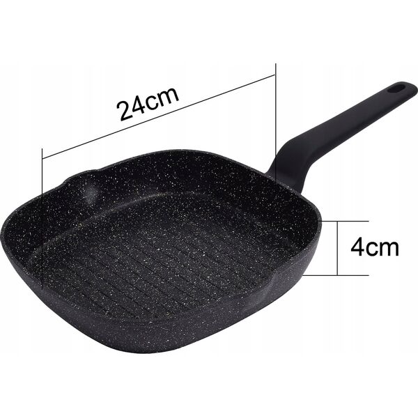 Patelnia Klausberg PATELNIA GRILLOWA MARMURKOWA KLAUSBERG 24cm KB-7661 13298078 5908287276611
