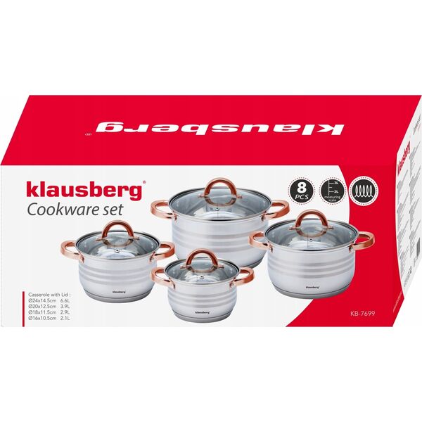Klausberg ZESTAW GARNKÓW 8 ELEMENTÓW KLAUSBERG KB-7699 13298177 5908287276994