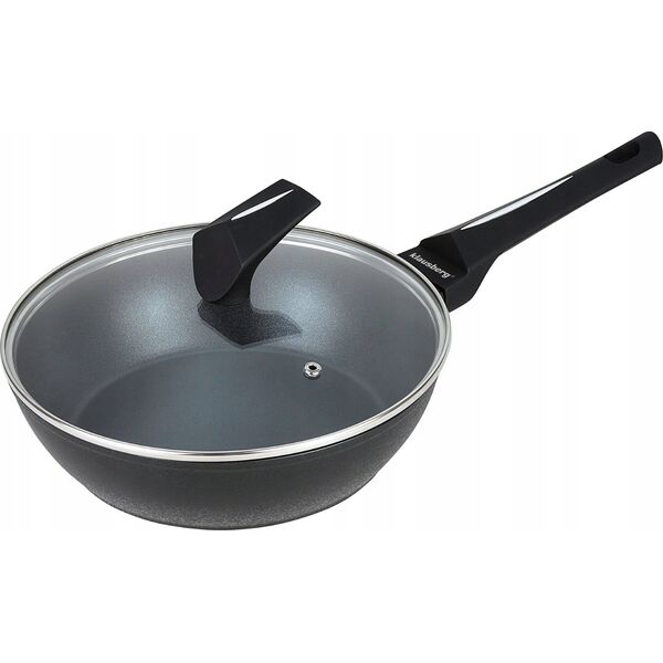 Patelnia Klausberg PATELNIA MARMURKOWA Z POKRYWĄ KLAUSBERG 24cm KB-7691 13298577 5908287276918