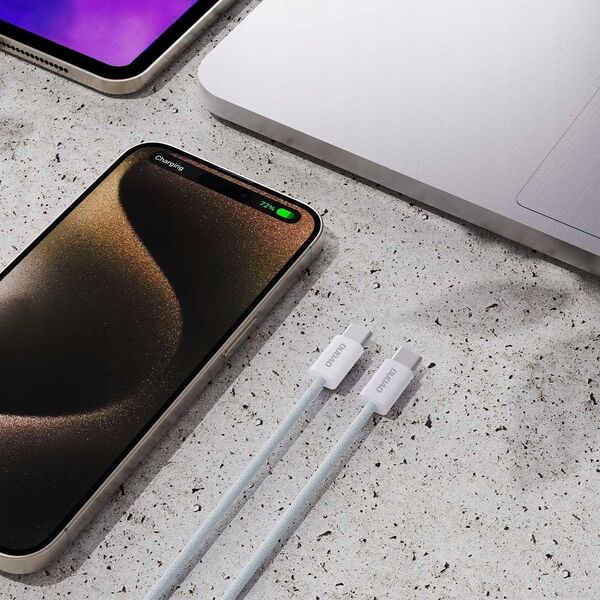 Kabel USB Dudao USB-C - USB-C 2 m Biały (DDA316) 13300288 6976625331550