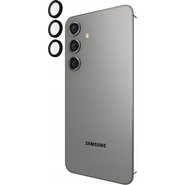 Case-Mate Case-Mate Aluminum Ring Lens Protector - Szkło ochronne na obiektyw aparatu Samsung Galaxy S24 (Black) 13300439 840171736519