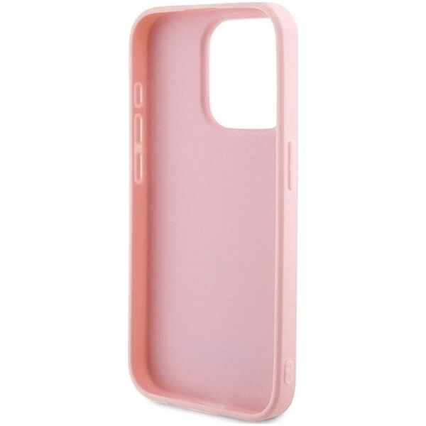 Guess Guess GUHCP15LPSAIRSP iPhone 15 Pro 6.1" różowy/pink hardcase Saffiano Iridescent Script 13300734 3666339224806