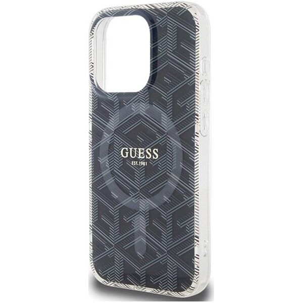 Guess Guess GUHMP15XHGCUSTGK iPhone 15 Pro Max 6.7" czarny/black hardcase IML GCube MagSafe 13300792 3666339221874