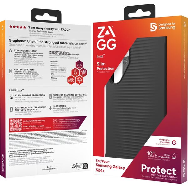 Zagg International ZAGG Cases Luxe - obudowa ochronna do Samsung S24+ (Black) 13302133 840390303417