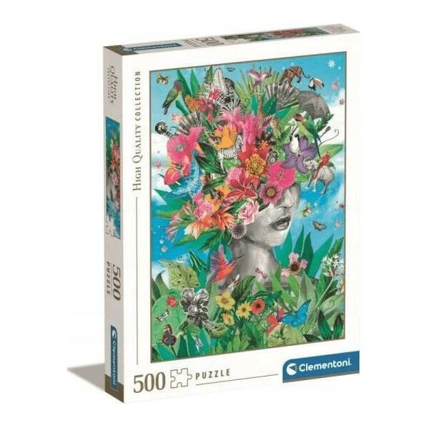 Clementoni CLE puzzle 500 HQ Head in the jungle 35526 13302758 8005125355266