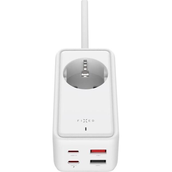 Ładowarka Fixed Listwa ładująca FIXED GaN III - 2xUSB-C/2xUSB, 1,5m, PD 65W, biała - Gwarancja bezpieczeństwa. Proste raty. Bezpłatna wysyłka od 170 zł. 13302844 8591680157372
