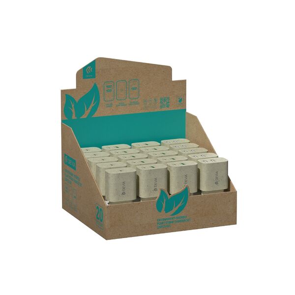 Devia charger display set Plant Straw 20 pcs 6938595387104