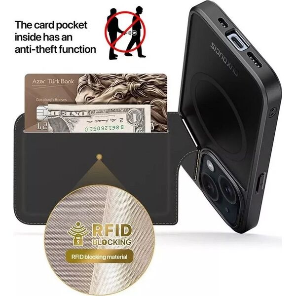 Dux Ducis Etui DUX DUCIS Rafi II Mag - etui back cover z podstawką kompatybilne z MagSafe do iPhone 15 13305050 6934913021378
