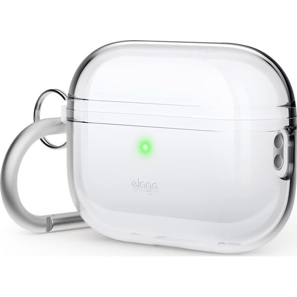 Elago Elago AirPods Pro 2 Hang TPU Shell Case - etui z karabińczykiem do AirPods Pro 2 przeźroczyste - Gwarancja bezpieczeństwa. Proste raty. Bezpłatna wysyłka od 170 zł. 13305805 8809863853004