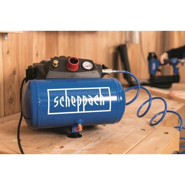 Sprężarka Scheppach Kompresor Scheppach HC06 6 L + zestaw akcesoriów 13305893 4046664174431