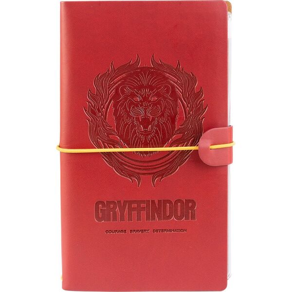 Harry Potter Harry Potter - Skórzany notatnik podróżny Gryffindor 12x19,6 cm (Czerwony) 13305979 8435497277499