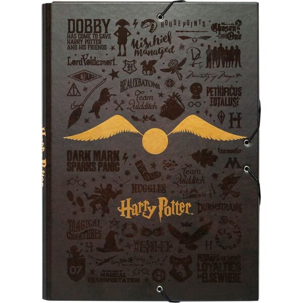 Harry Potter Harry Potter - Folder / teczka z gumką A4 (24 x 34 cm) 13305984 8435497231460