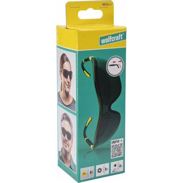 Wolfcraft Okulary ochronne OUTDOOR, przyciemniane Wolfcraft CE 13306232 4006885493308