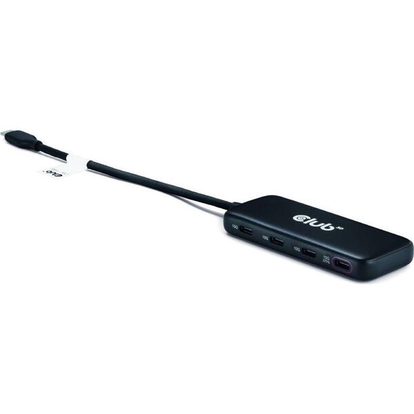 HUB USB Club 3D Club3D USB-Hub Typ C > 4x USB Typ C  10Gbps + 100W PD  St/Bu retail 13306362 8719214472962