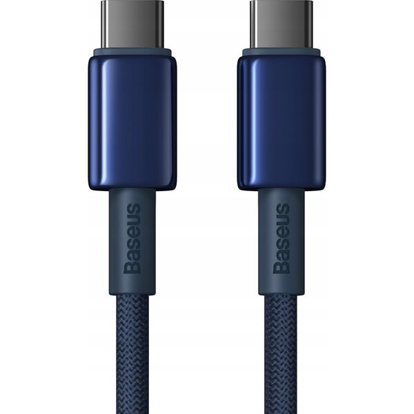 Kabel USB Baseus USB-C - USB-C 2 m Niebieski (P10319800321-04) 13307585 6932172655532