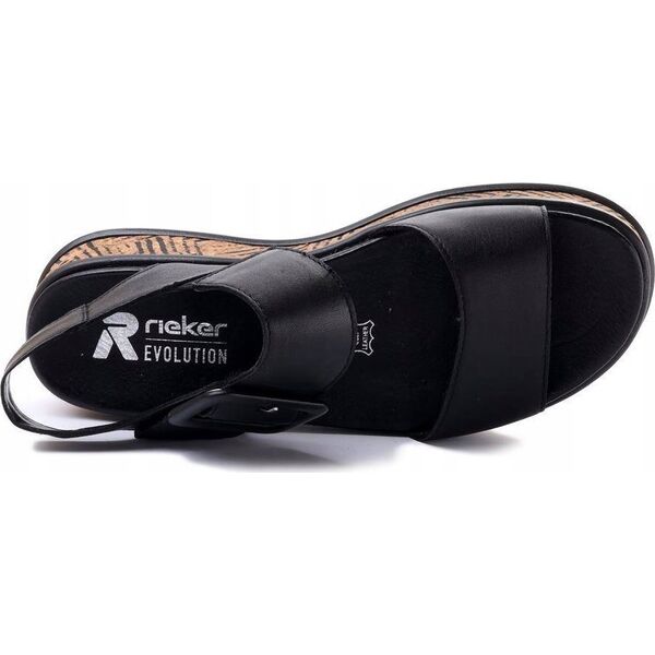 Rieker Rieker Sandals W0800-00 Czarne 38 13307709 4060596643360