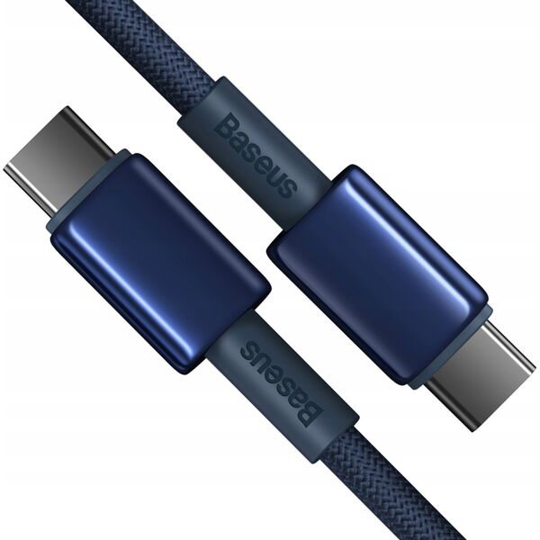 Kabel USB Baseus USB-C - USB-C 1 m Niebieski (BSU4879) 13307866 6932172655594
