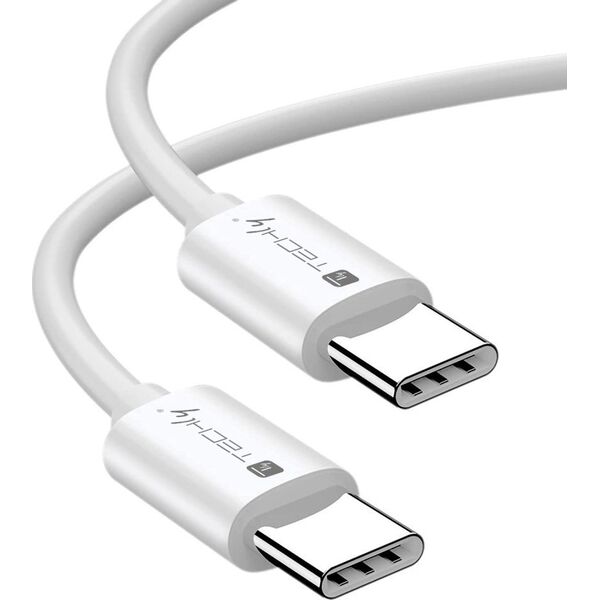Kabel USB Techly USB-C - USB-C 1 m Biały (ICOC-MU4-40G240W1) 13308001 8059018365870