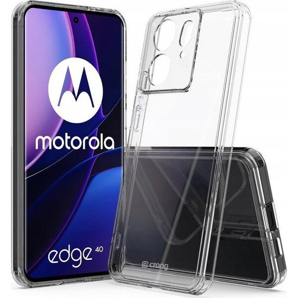 Crong Crong Crystal Shield Cover - Etui Motorola Edge 40 (przezroczysty) 13315662 5904310704267