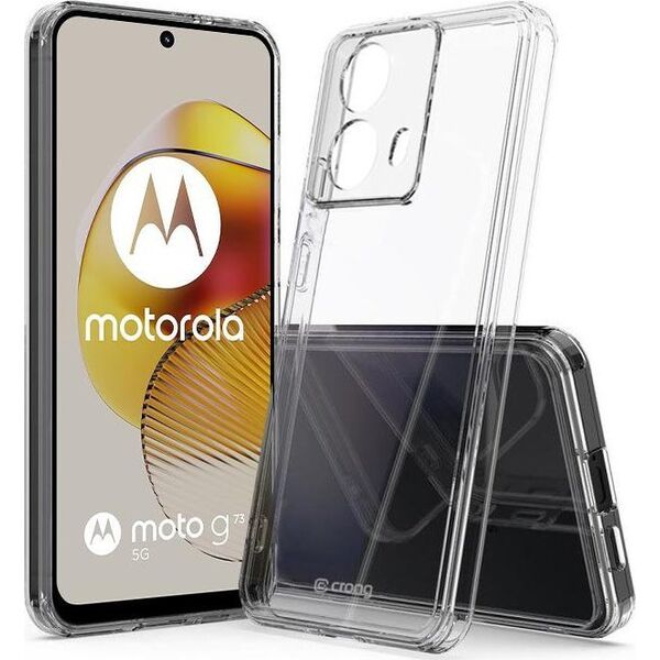 Crong Crong Crystal Shield Cover - Etui Motorola Moto G73 (przezroczysty) 13315668 5904310704250