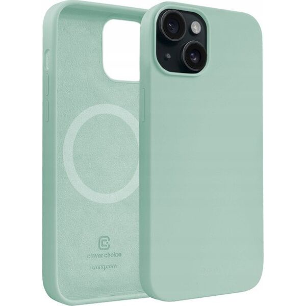 Crong Crong Color Cover Magnetic - Etui iPhone 15 MagSafe (miętowy) 13316262 5904310704427