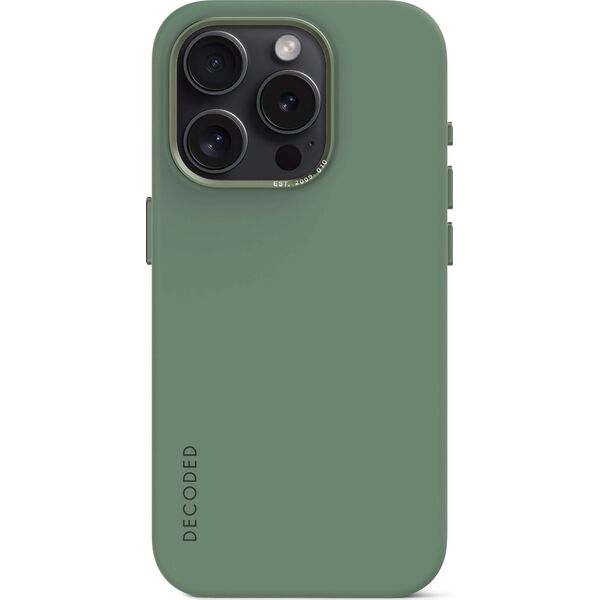 Decoded Decoded AntiMicrobial Silicone Backcover iP 15 Pro Max SageLeaf 13317165 8720593011116