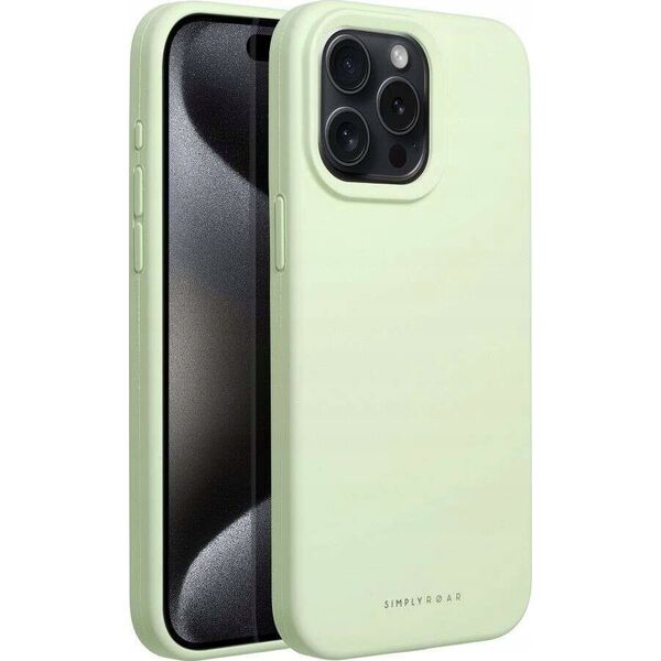 ROAR Futerał Roar Cloud-Skin - do iPhone 15 Pro Max Jasnozielony 13318668 5903396249501