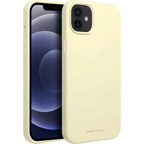 ROAR Futerał Roar Cloud-Skin - do iPhone 12 Jasnożółty 13318680 5903396250514