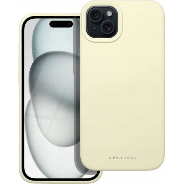 ROAR Futerał Roar Cloud-Skin - do iPhone 15 Plus Jasnożółty 13318726 5903396249617
