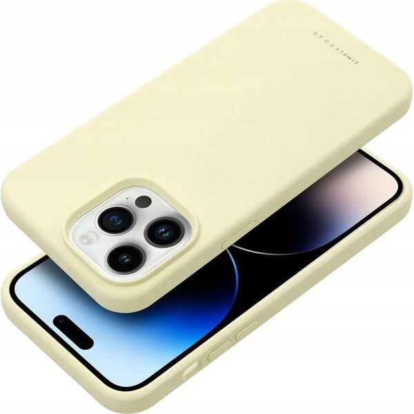 ROAR Futerał Roar Cloud-Skin - do iPhone 14 Pro Max Jasnożółty 13318739 5903396250859