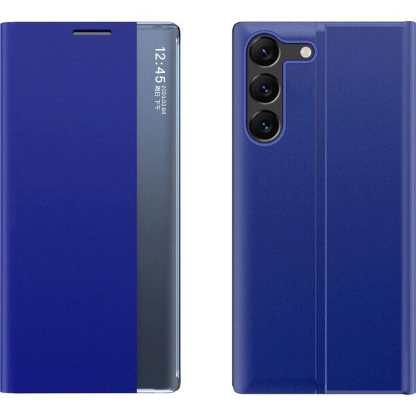 Hurtel Etui New Sleep View Case do Samsung S24 z klapką - niebieskie 13319710 9145576284339