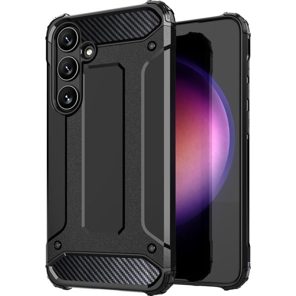 Hurtel Etui pancerne wzmacniane do Samsung Galaxy S24 Hybrid Armor czarne Etui pancerne wzmacniane do Samsung Galaxy S24 Hybrid Armor czarne 13319812 9145576284940