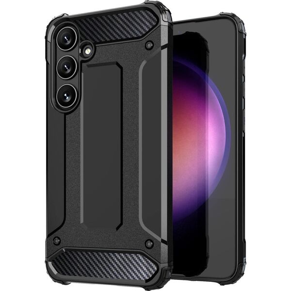 Hurtel Etui pancerne wzmacniane do Samsung Galaxy S24+ Hybrid Armor czarne Etui pancerne wzmacniane do Samsung Galaxy S24+ Hybrid Armor czarne 13319814 9145576284964