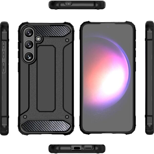 Hurtel Etui pancerne wzmacniane do Samsung Galaxy S24+ Hybrid Armor czarne Etui pancerne wzmacniane do Samsung Galaxy S24+ Hybrid Armor czarne 13319814 9145576284964
