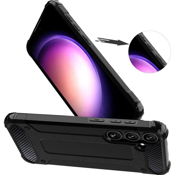 Hurtel Etui pancerne wzmacniane do Samsung Galaxy S24+ Hybrid Armor czarne Etui pancerne wzmacniane do Samsung Galaxy S24+ Hybrid Armor czarne 13319814 9145576284964