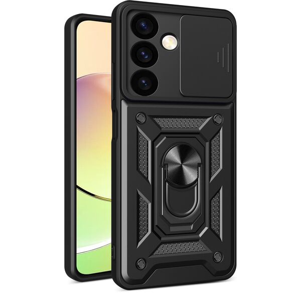 Hurtel Etui z osłoną na aparat do Samsung Galaxy S24 Hybrid Armor Camshield czarne Etui z osłoną na aparat do Samsung Galaxy S24 Hybrid Armor Camshield czarne 13319815 9145576285060