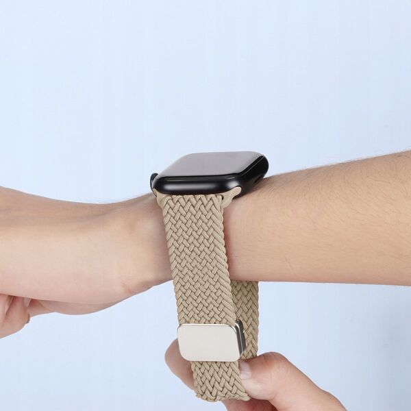 Dux Ducis DUX DUCIS pasek MIXTURE PRO pleciony do Apple Watch 42 / 44 / 45 / 49 mm beżowy 13321083 6934913022030
