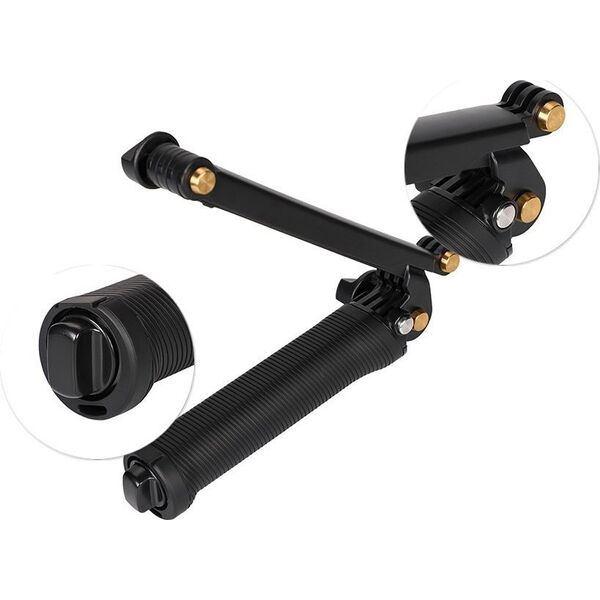Hurtel 3w1 Uchwyt kijek Selfie stick statyw monopod do kamery GoPro 3w1 Uchwyt kijek Selfie stick statyw monopod do kamery GoPro 13321204 9145576282717