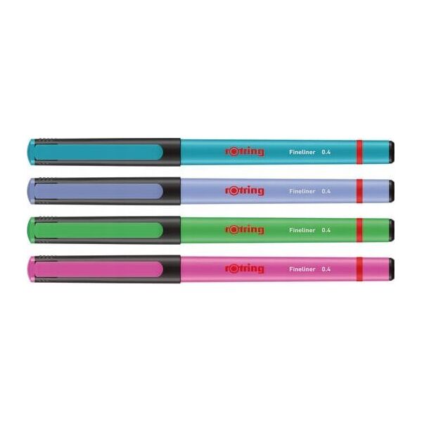 Rotring Rotring Fineliner-Feinfaserschreiber 0,4mm Fun Farben 4er Blister 13332660 3026981663314