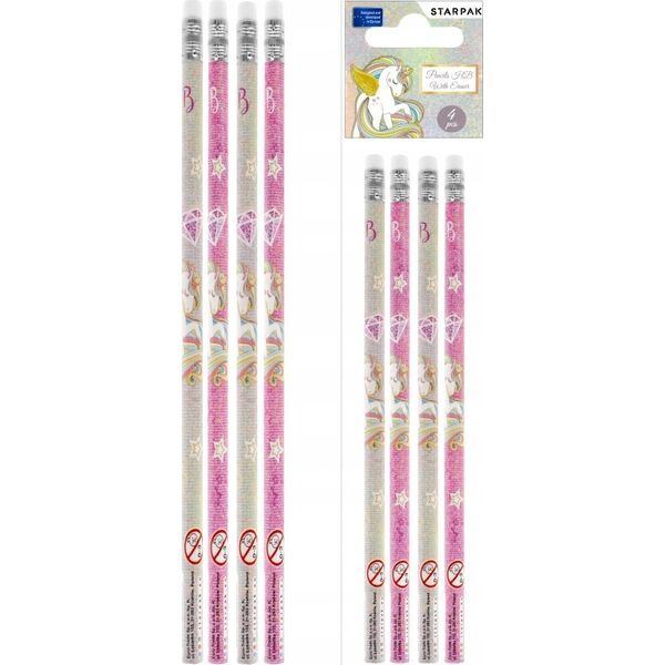 Starpak OLOWEK Z GUM HB UNICORN STK PBH OP4SZT36/432 13332819 5904335838558