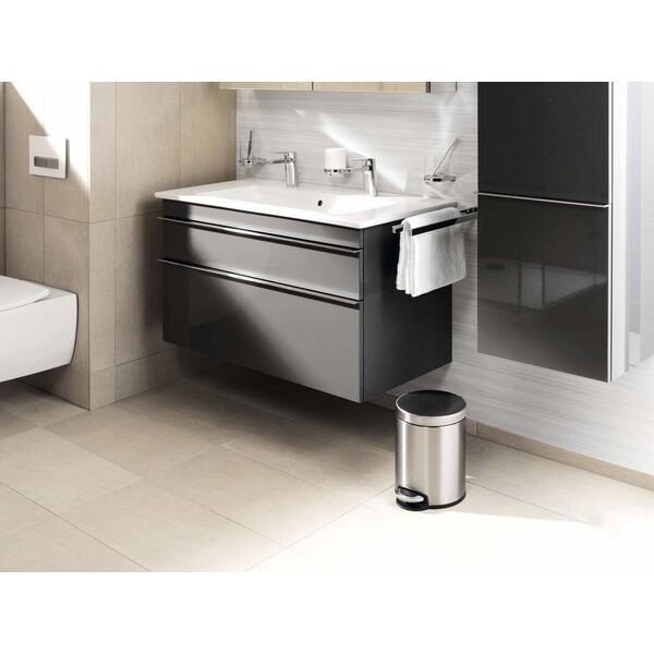 Durable DURABLE Treteimer Kosmetikeimer Edelstahl rund 5 13332899 4005546301969