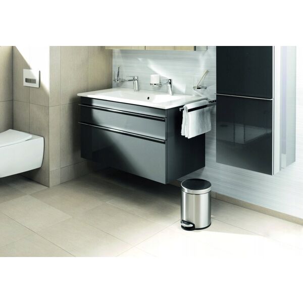 Durable DURABLE Treteimer Kosmetikeimer Edelstahl rund 5 13332899 4005546301969
