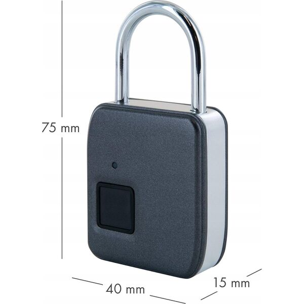 Schwaiger Schwaiger Fingerprint Schloss mit Stahlbügel 13333077 4004005715941