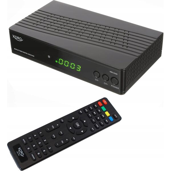 Tuner TV Xoro Xoro HRS 9194, Twin HD DVB-S2 Receiver, schwarz, PVR Ready 13333104 4260427612286