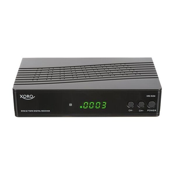 Tuner TV Xoro Xoro HRS 9194, Twin HD DVB-S2 Receiver, schwarz, PVR Ready 13333104 4260427612286