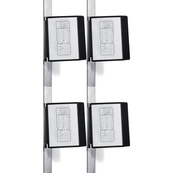 Durable DURABLE SichttafelwandhalterVarioMagnetWall 10 Sichtt. schw 13333195 4005546981970