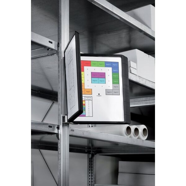Durable DURABLE SichttafelwandhalterVarioMagnetWall 10 Sichtt. schw 13333195 4005546981970
