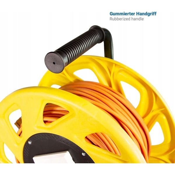 LogiLink LogiLink 500 MHz Netzwerkkabel auf Trommel,Cat6A 60M,orange 13333233 4052792039856