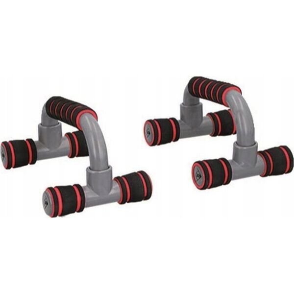 Dunlop Dunlop - Uchwyty do pompek Push Up Bars 2 szt. (czerwony) 13334473 5904501202824